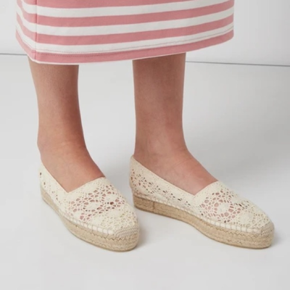 Castaner | Kendra Cotton Lace Espadrilles Size 10 NEW